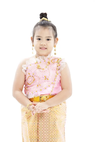 Portrait of beautiful little Thai girl — Stock Photo, Image