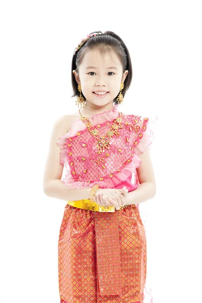 Portrait of beautiful little Thai girl — Stock Photo, Image