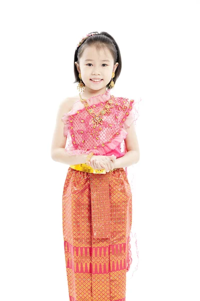 Retrato de hermosa niña tailandesa — Foto de Stock