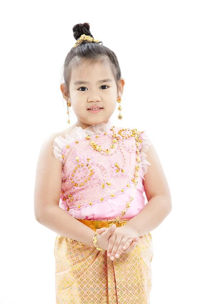 Portrait of beautiful little Thai girl — Stock Photo, Image