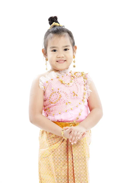 Porträtt av vacker liten thailändsk flicka — Stockfoto