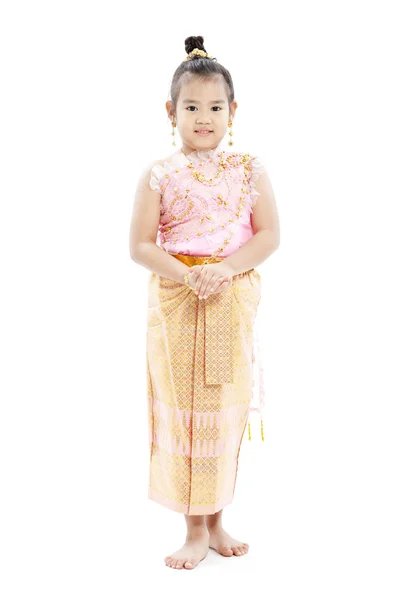 漂亮的泰国小女孩的肖像 — 图库照片