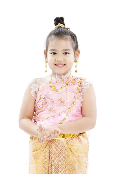 Portrait of beautiful little Thai girl — Stock Photo, Image