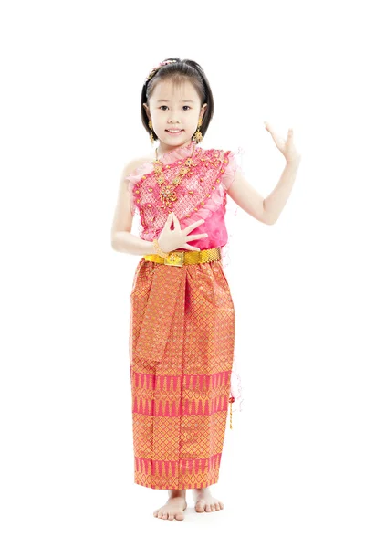 Retrato de niña tailandesa sonriente — Foto de Stock