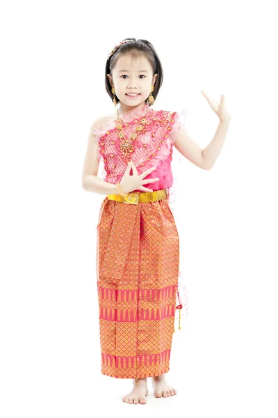 Portrait of smiling little Thai girl — Stock Photo, Image