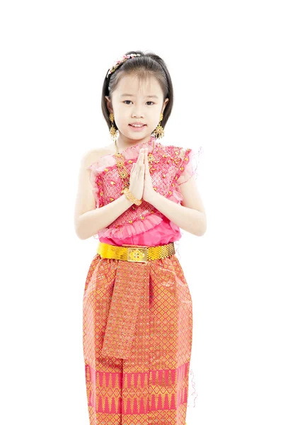 Портрет красивой маленькой тайской девочки — стоковое фото