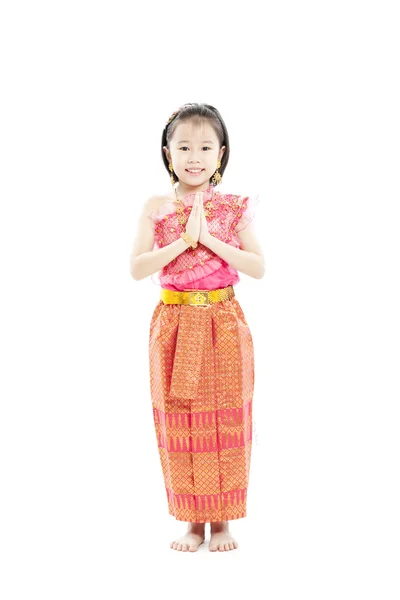 Portrait of beautiful little Thai girl — Stock Photo, Image