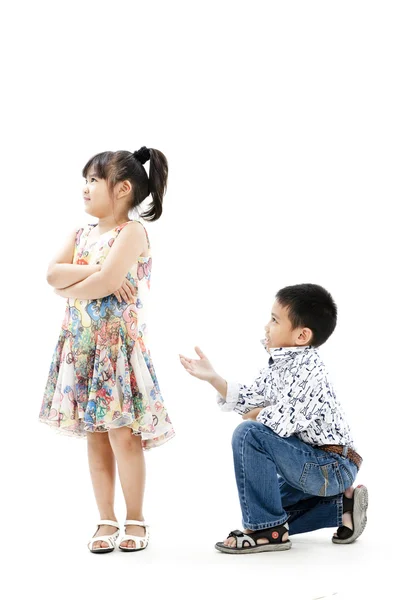 Девочка и мальчик — стоковое фото