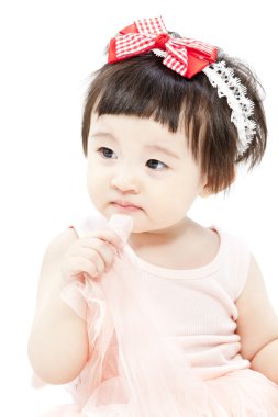 sevimli küçük kız portresi