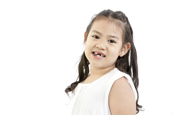 Cute asian girl and lollipop — Stock Photo, Image