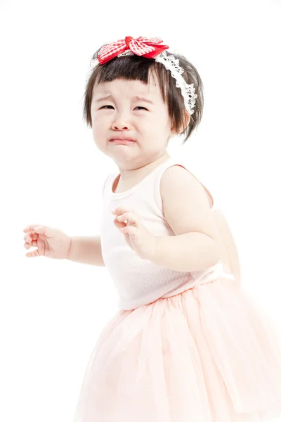 Πορτρέτο του αστείο μικρό κορίτσι — Φωτογραφία Αρχείου