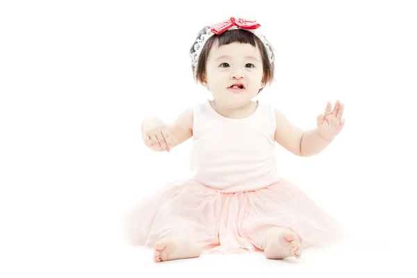 Portrait of funny little girl — Stock Photo, Image