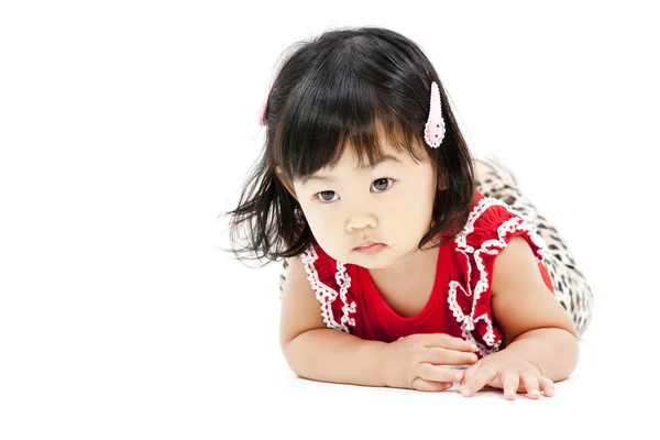 可爱的亚洲小女孩的肖像 — 图库照片