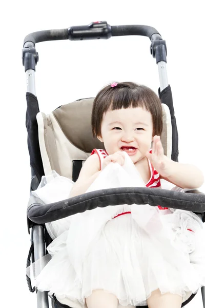Dziecko w wózek siedzący — Zdjęcie stockowe