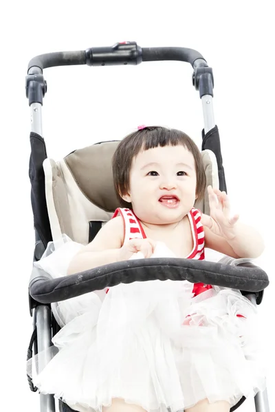 Baby in sitting stroller — Stock Photo, Image