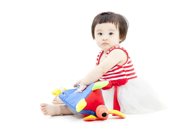 Bambino che gioca con giocattolo — Foto Stock