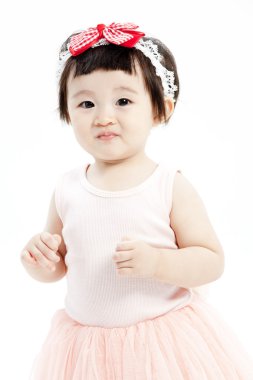 sevimli küçük kız portresi