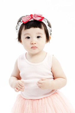 sevimli küçük kız portresi