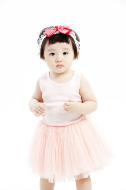 sevimli küçük kız portresi