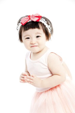 sevimli küçük kız portresi