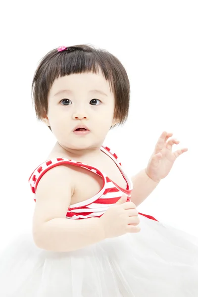 Portrait of funny lovely little girl — Stock Photo, Image