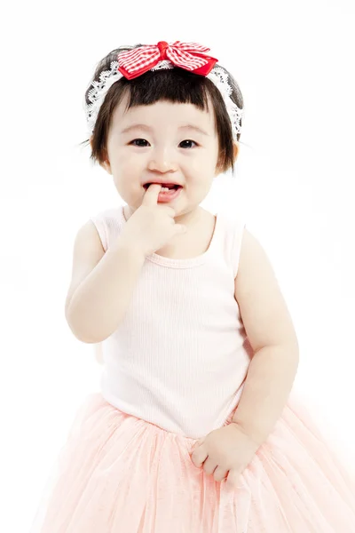 Portrait of pretty little girl — Stock Photo, Image