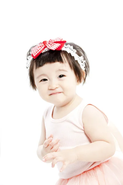 Portret van vrij klein meisje — Stockfoto