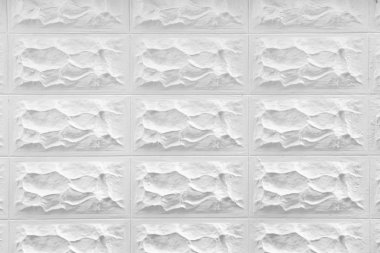 Dekoratif beyaz taş duvar yüzey deseni