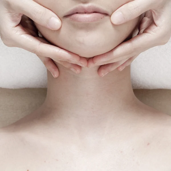 Face massage — Stock Photo, Image