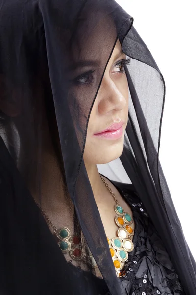 Fotografia mody muzułmańskiego kobieta — Zdjęcie stockowe