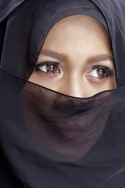 Мода фото мусульманки — стоковое фото