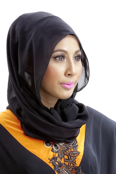 Mulher muçulmana com lenço de cabeça — Fotografia de Stock