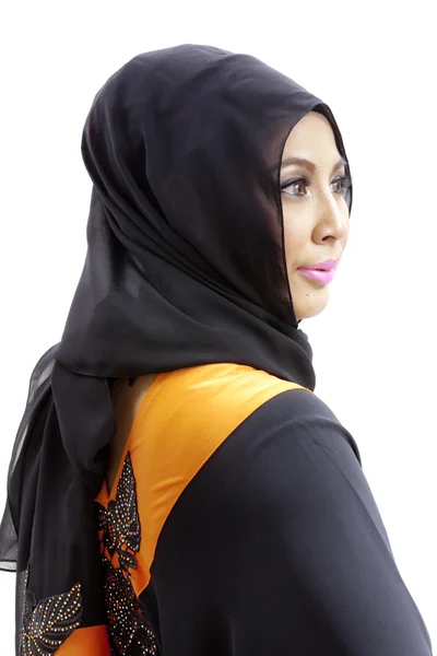 Mujer musulmana con pañuelo en la cabeza — Foto de Stock