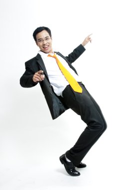 genç iş adamı mutlu