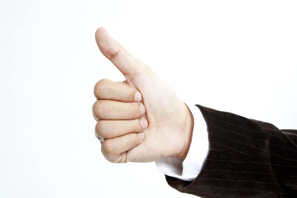 Portrait of hand showing goodluck sign — Stock Photo, Image