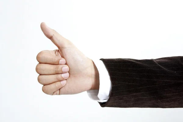 Portrait of hand showing goodluck sign — Stock Photo, Image