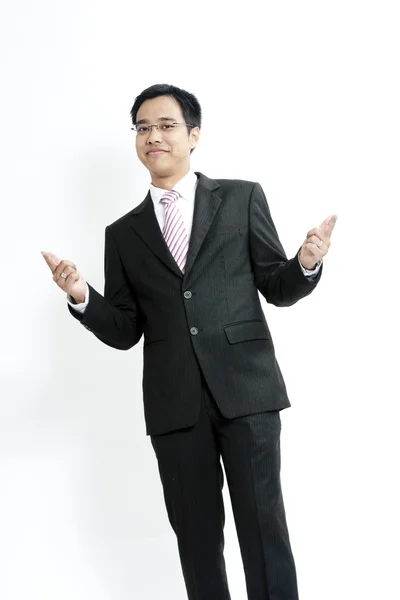 Young business man happy — Stock Photo, Image