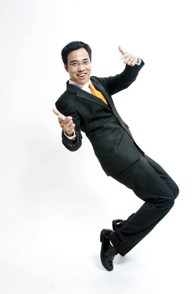 Young business man pointing to you — Stock Photo, Image