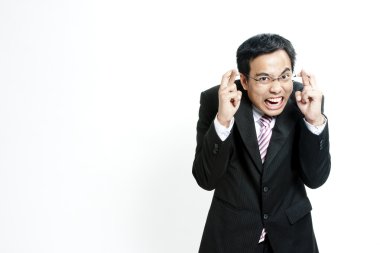 batıl inançlı - girişimci ile parmak çarpı işareti