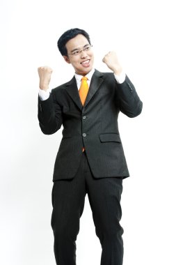 başarı zevk enerjik bir genç işadamı portresi