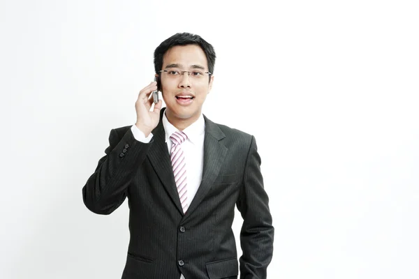 Empresario hablando por celular — Foto de Stock