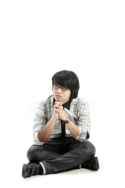 Asyalı adam düşünme