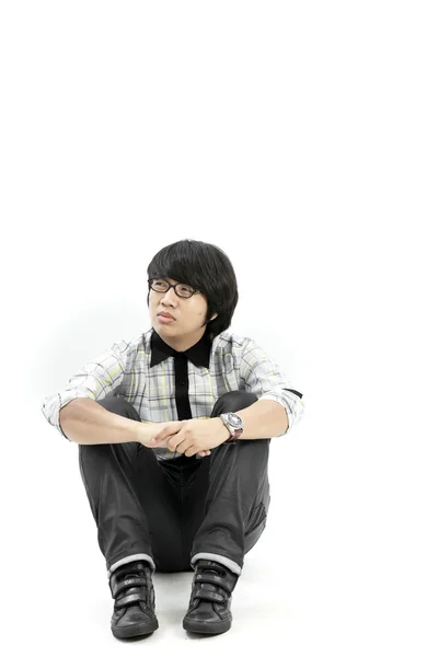 Asian man thinking — Stock Photo, Image