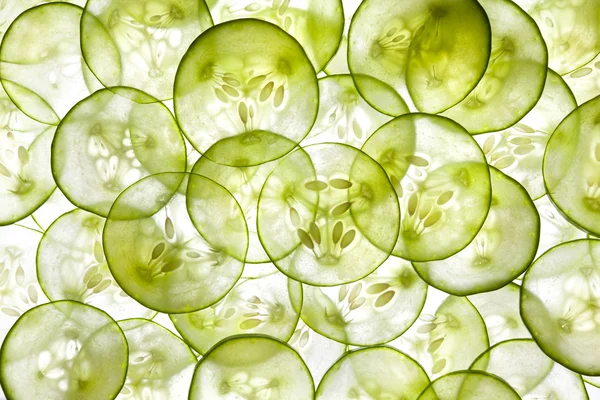 Fresh Cucumber and slices — Stock Photo, Image