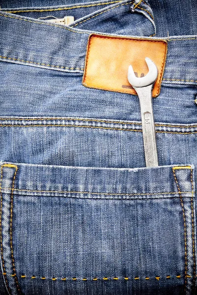 Jeans pocket — Stock Photo, Image