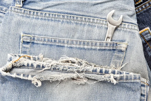 Jeans pocket — Stock Photo, Image