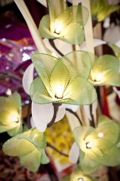 Flower lamps decoration — Stock Photo, Image