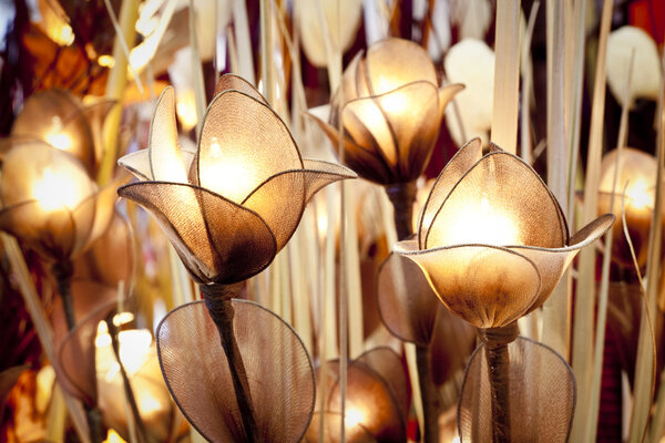 Декорация цветочных ламп
