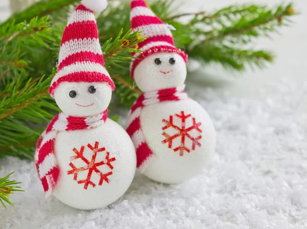 Frohe Weihnachten Spielzeug Schneemann — Stockfoto