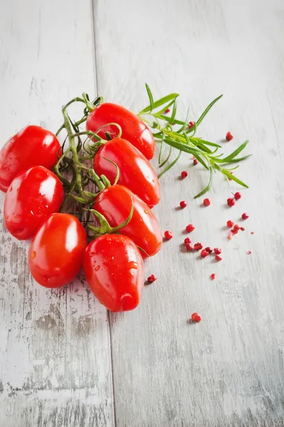 Tomatoes and spices — Stock Photo, Image
